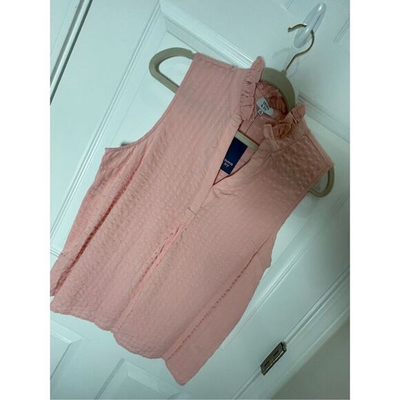 Crown & Ivy women’s sleeveless blouse pink NWT medium - Picture 1 of 7